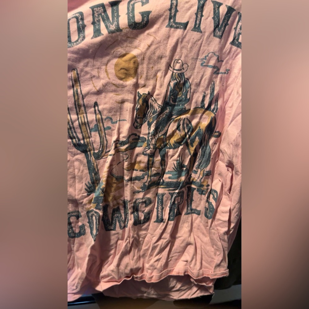 Pink long live cowgirls Morgan Wallen shirt
